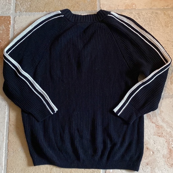 NWT Express V-Neck Boyfriend Sweater Women’s S Longline Tennis Preppy Y2K 90’s - Picture 5 of 10